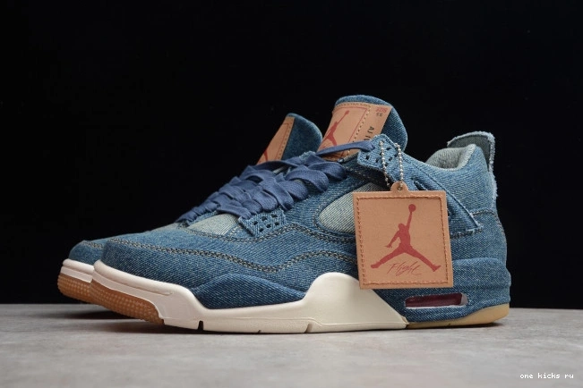 Rep Onekick Denim Jordan 4 Nike AO2571-401 Levi's Air x 0810